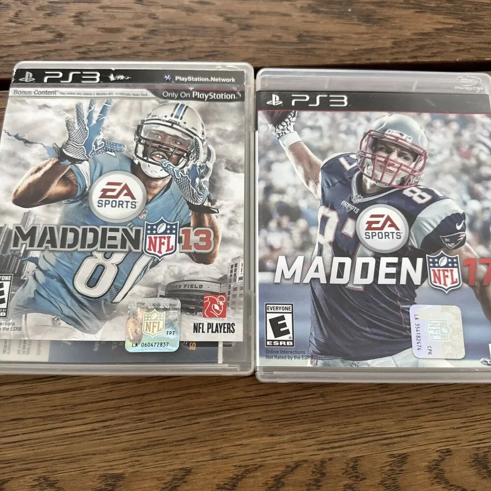 Madden NFL Ea Sports 13 & 17 Seasons Sony PlayStation PS3